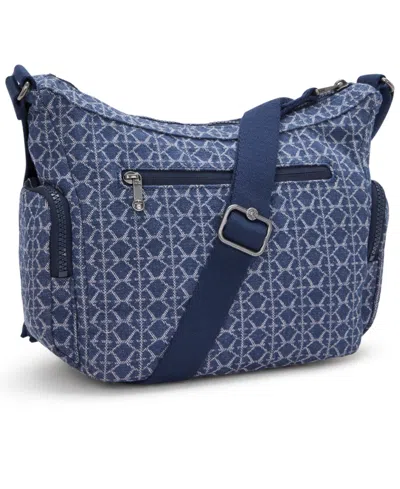 Kipling Gabb Small Crossbody Bag In Signature Denim