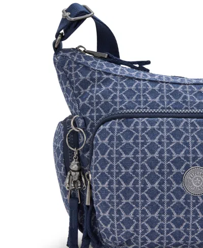 Kipling Gabb Small Crossbody Bag In Signature Denim