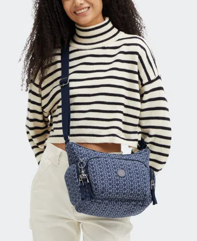 Kipling Gabb Small Crossbody Bag In Signature Denim