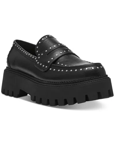 Dv Dolce Vita Women's Landun Lug Sole Platform Loafers In Black