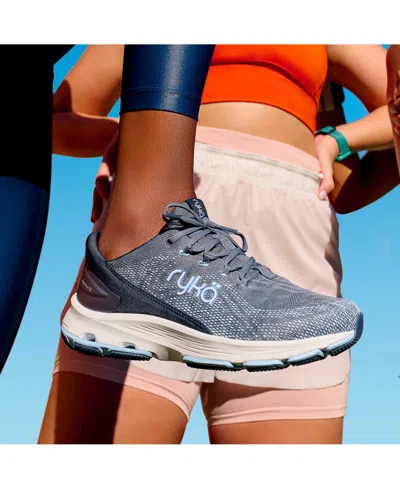 Ryka Women's Devotion X Walking Shoes In Dusk Blue Mesh Fabric