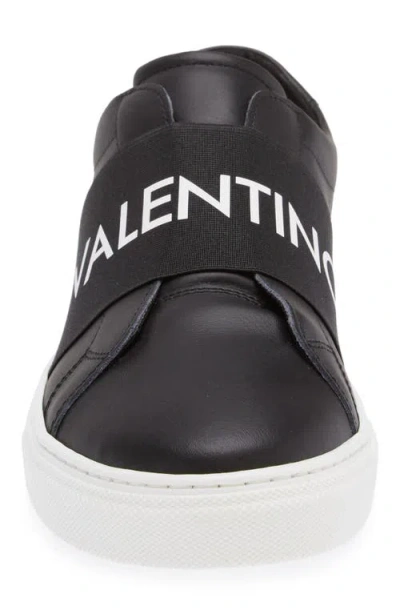 Valentino By Mario Valentino Zeus Slip-on Sneaker In Black White