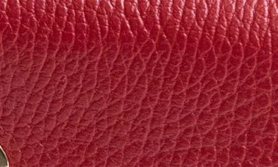 Persaman New York Leather Camera Crossbody Bag In Red