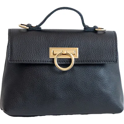 Persaman New York #1175 Leather Satchel In Black