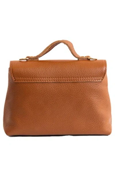 Persaman New York Leather Satchel In Saddle