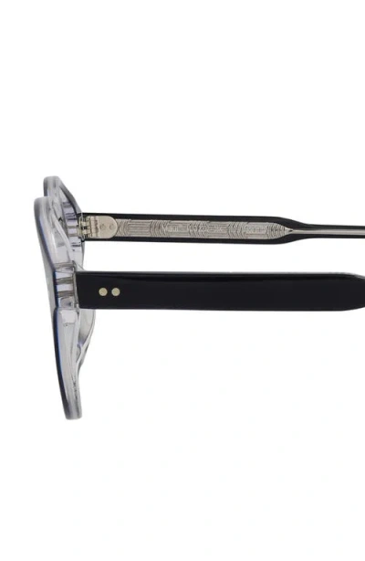 Maui Jim 49mm Round Optical Glasses In Navy Transparent