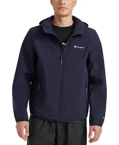 Champion Men's Lightweight Sport Shell Hooded Jacket In Peacoat
