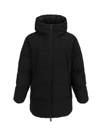 Shop Moncler Valmaron Zip In Black