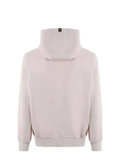 Barrow Dove Logo Print Hoodie In Beige