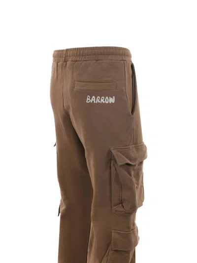 Barrow Cargo Jogging Trousers In Cotton In Brown