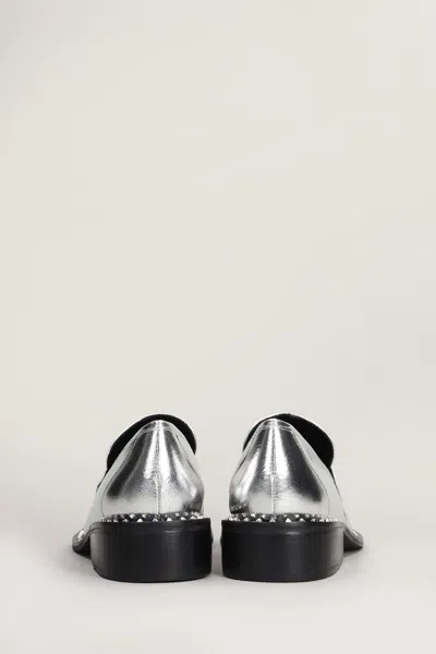 Shop Carrano Loafers In Silver