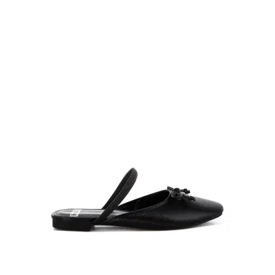 Rag & Co Women's Opalia Glitter Ballet Mules In Black In Black