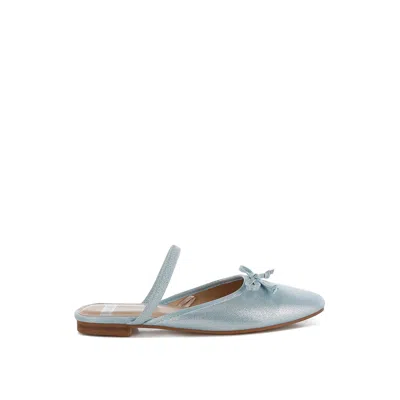 Rag & Co Women's Opalia Glitter Ballet Mules In Baby Blue In Blue