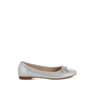 Rag & Co Women's Agshin Metallic Ballet Flats In Silver In Silver
