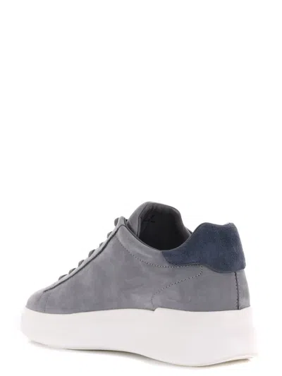 Hogan Man Sneakers Light Grey Size 9 Soft Leather In Grey