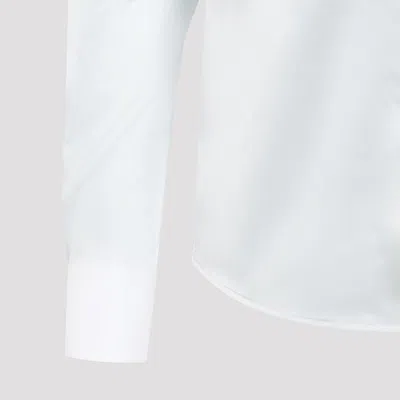 Loewe Long-sleeved Silk Shirt In Blue