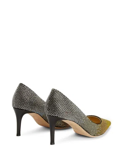 Giuseppe Zanotti Celie 70mm Crystal Pumps In 黑色