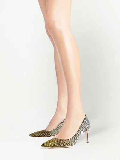 Giuseppe Zanotti Celie 70mm Crystal Pumps In 黑色