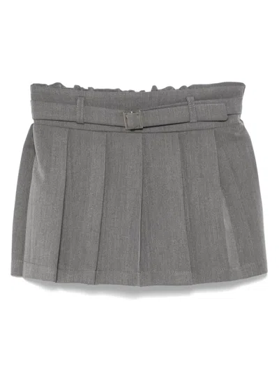 Miss Grant Pleated Skirt In 灰色