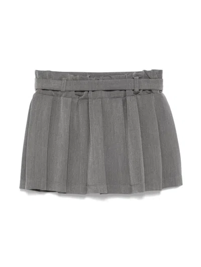Miss Grant Pleated Skirt In 灰色