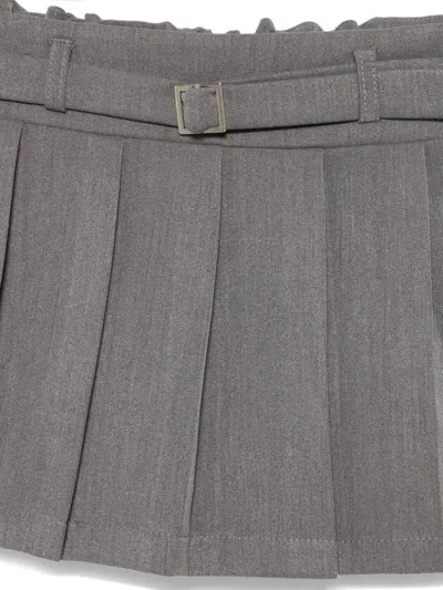 Miss Grant Pleated Skirt In 灰色