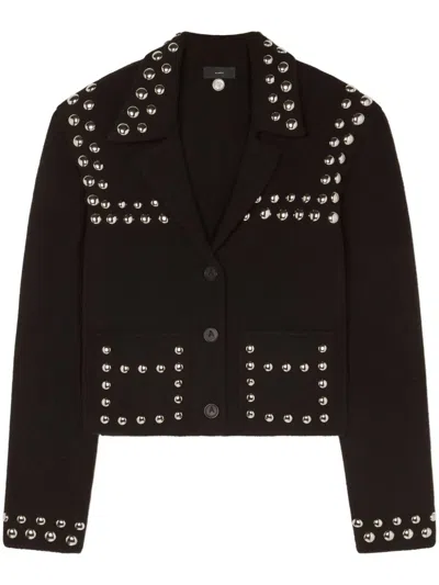 Alanui Stud Detailing Jacket In 黑色