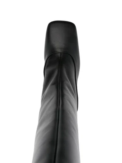 Shop Jw Anderson 75mm Sculpted-heel Boots In 黑色