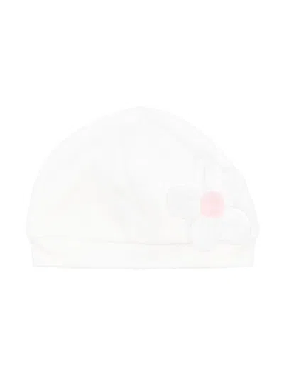 Monnalisa Floral-appliqué Hat In 白色