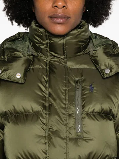 Polo Ralph Lauren Quilted Puffer Jacket In 绿色