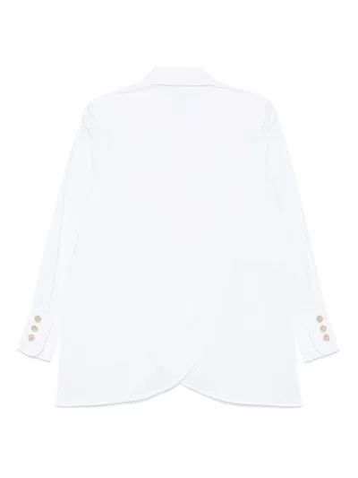 Shop Edward Achour Paris Ruffle-detail Shirt In 白色