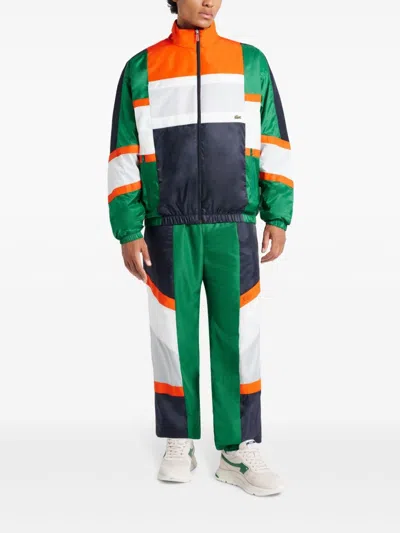 Shop Lacoste Colourblock Jacket In 绿色