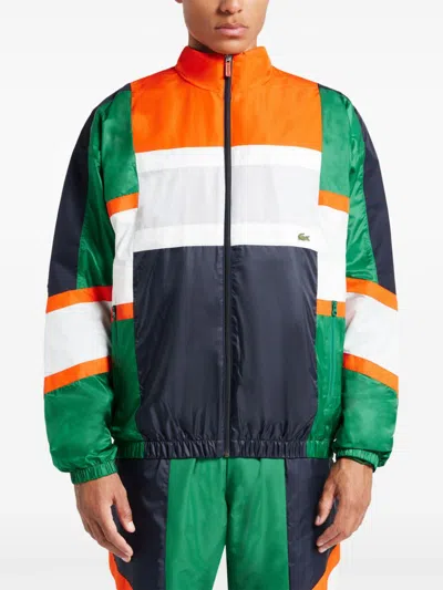 Shop Lacoste Colourblock Jacket In 绿色