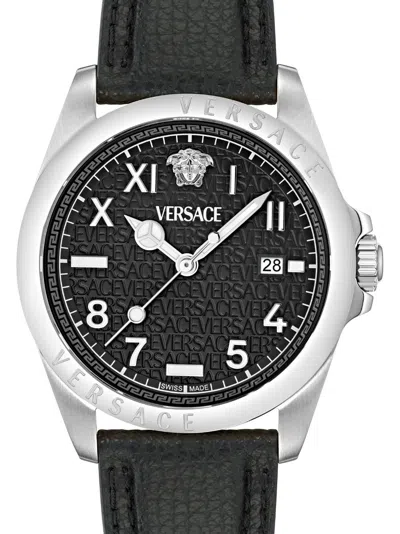 Shop Versace Ronda 41mm In 黑色