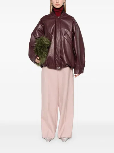 Kassl Editions Padded Bomber Jacket In 紫色