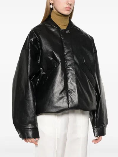 Kassl Editions Polished Bomber Jacket In 黑色