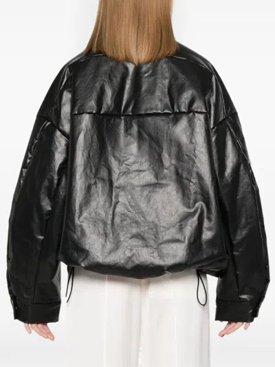 Kassl Editions Polished Bomber Jacket In 黑色