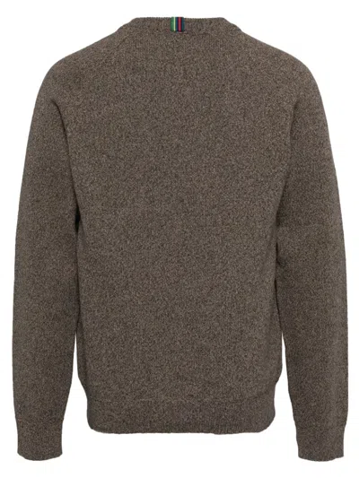 Ps By Paul Smith Wool Raglan Sweater In 褐色