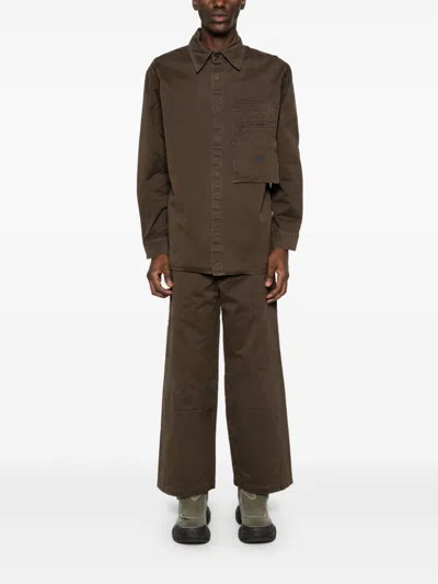 A-cold-wall* Format Wide-leg Trousers In 褐色