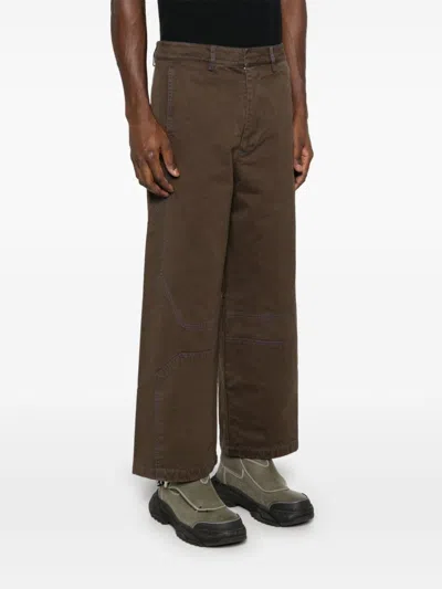 A-cold-wall* Format Wide-leg Trousers In 褐色