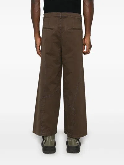 A-cold-wall* Format Wide-leg Trousers In 褐色