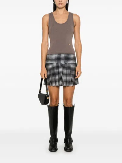 Moschino Logo-lettering Tank Top In 中性色