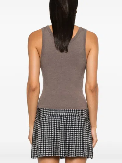 Moschino Logo-lettering Tank Top In 中性色
