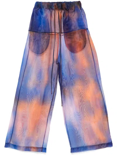 Shop Henrik Vibskov Eclipse Trousers In 蓝色