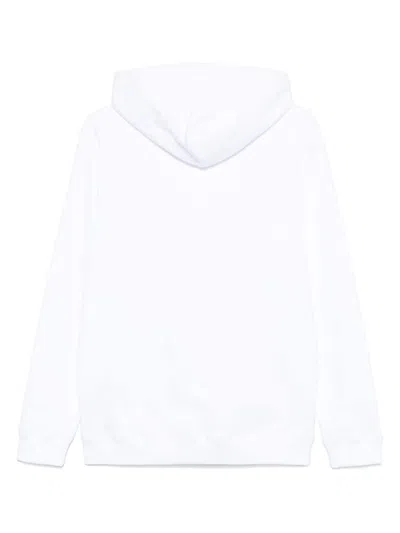 Dondup Raised Logo-detail Hoodie In 白色