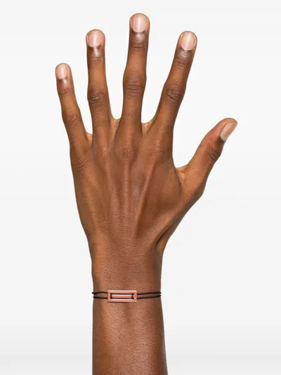 Le Gramme Lacquered Cord Bracelet 2,5g In 橘色