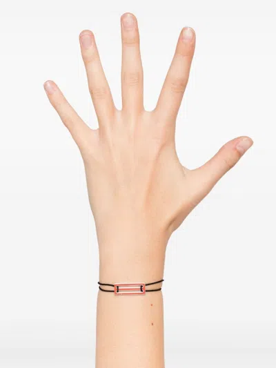 Le Gramme Lacquered Cord Bracelet 2,5g In 橘色