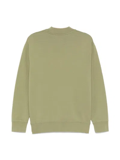 Palm Angels Logo-print Sweatshirt In 绿色