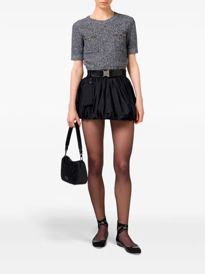 Elisabetta Franchi Chest-pocket Top In 黑色