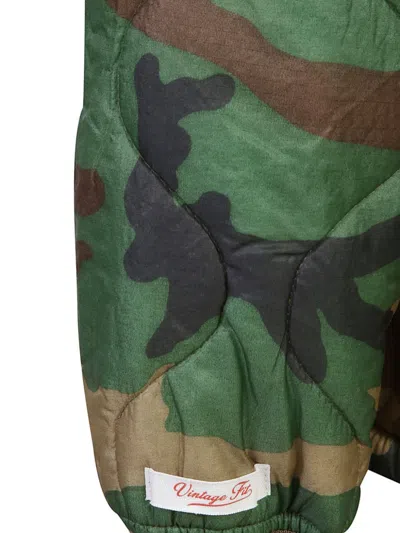 Cenere Camouflage-print Jacket In 绿色