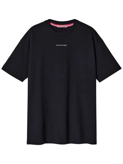 Monochrome Bandana-print Cotton T-shirt In 黑色